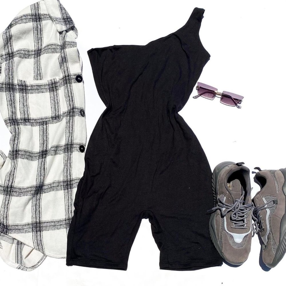 One Shoulder Romper - Picture 2 of 2
